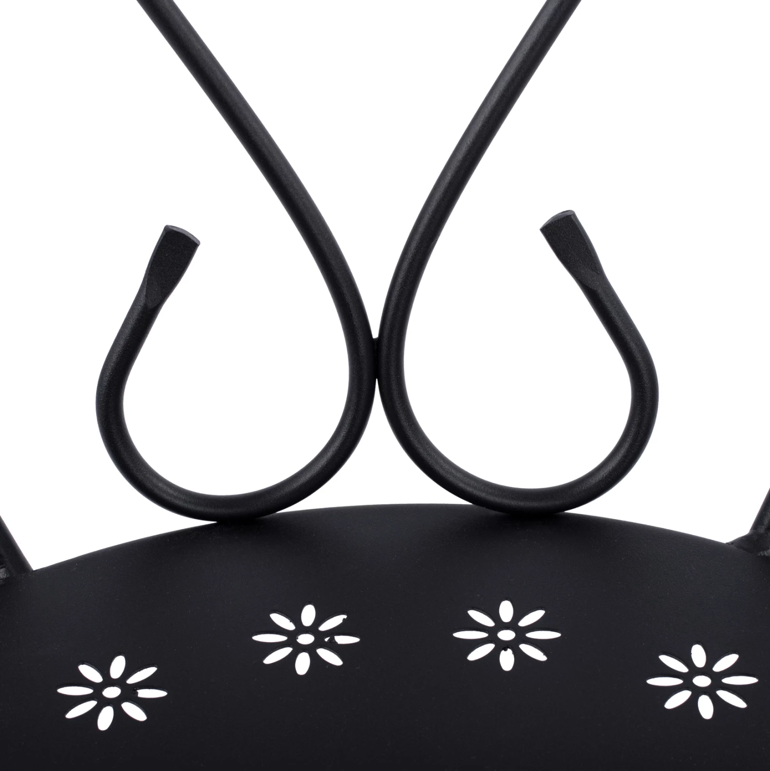 Karrige metalike Amore, ngjyrë e zezë, FH5008.11, 49x48x90 cm