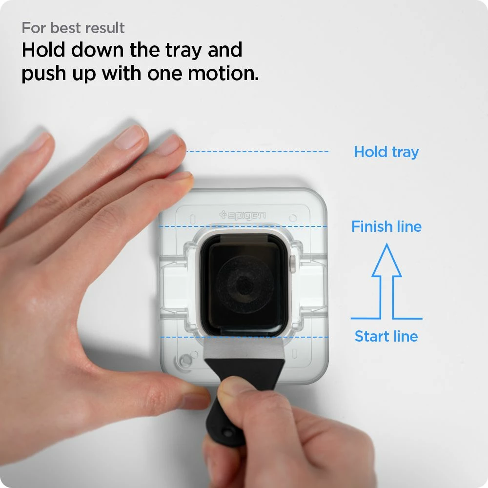 Xham mbrojtës për Apple Watch 7/8 41mm Spigen ProFlex EZ Fit, set 2 copë