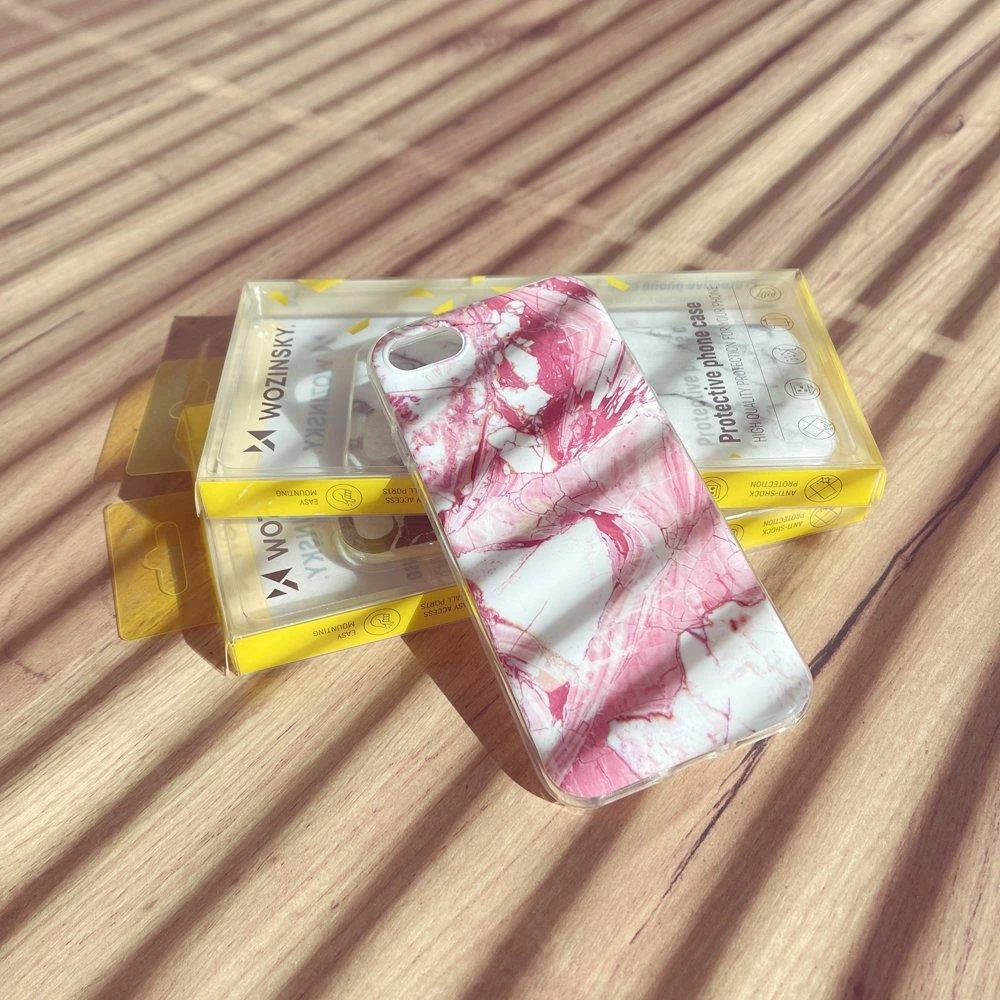 Mbështjellës Wozinsky Marble për Samsung Galaxy Note 9, TPU, Rozë