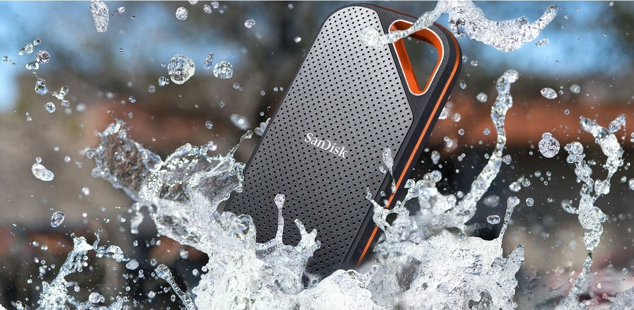 SSD portabël SanDisk Extreme PRO, 1 TB, USB Type-C, 3.2 Gen 2, 2000 MB/s, Mbrojtje me fjalëkalim, E zezë