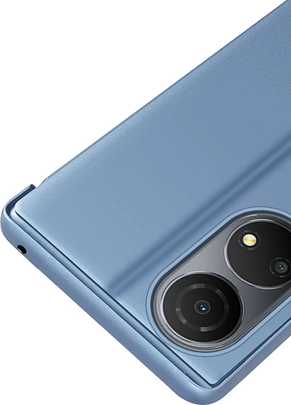 Mbështjellës Hurtel Clear View Case për Honor X7 / Honor Play 30 Plus, me kapak, e zezë