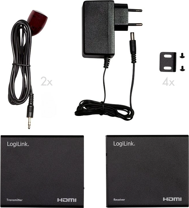 HDMI Extender/Splitter LogiLink set 1x2 porta, 70m, i zi