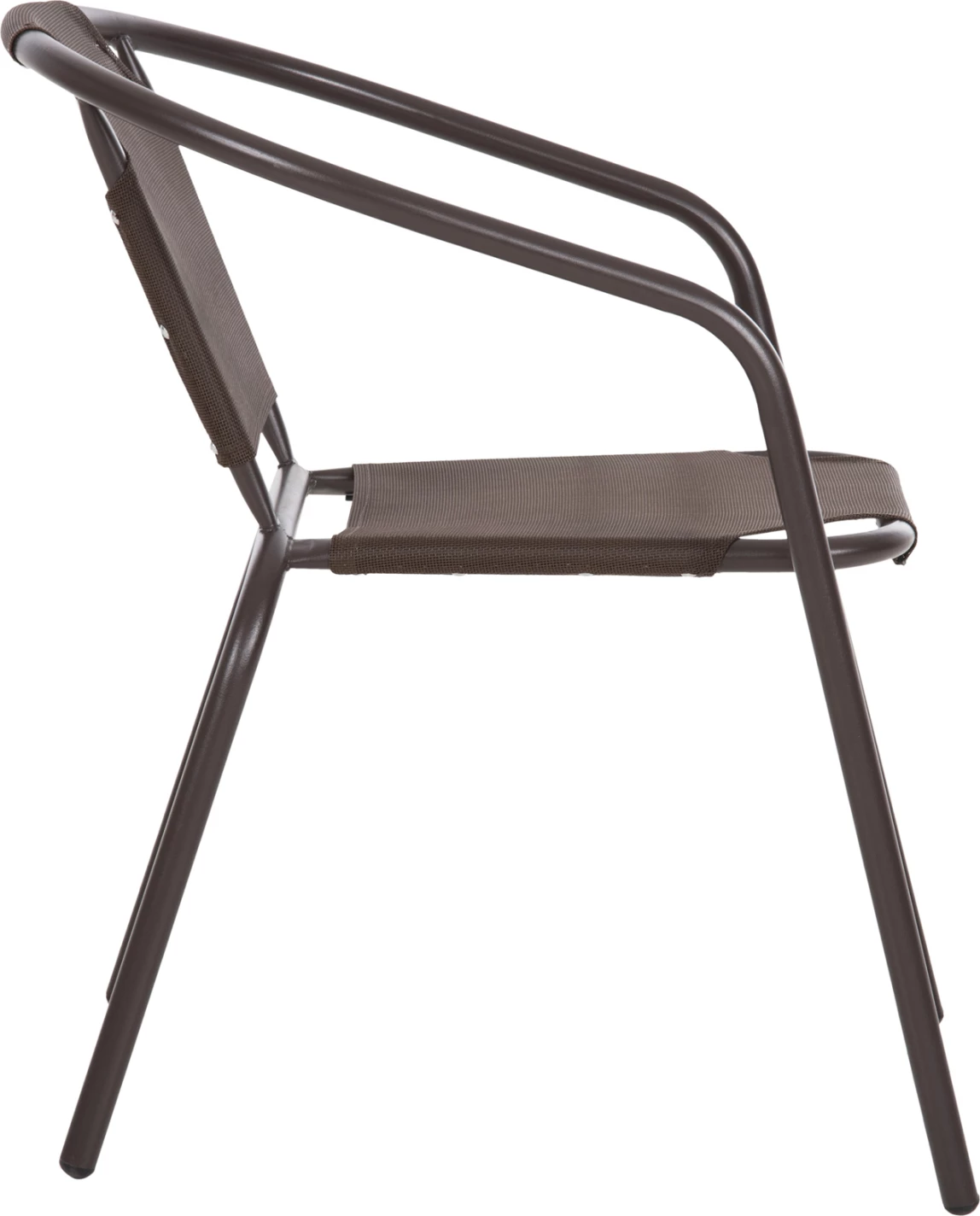 Karrige për jashtë LEDAN FH5977.02 metal & tekstilene ngjyrë kafe 55x58x72Hcm