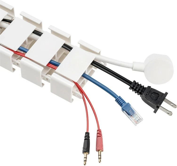 Organizues kabllosh LogiLink KAB0093, vertikal, ABS, i bardhë