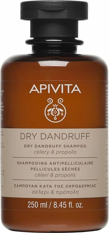 Shampon për femra Apivita për zbokth të thatë me selino dhe propolis, 250ml