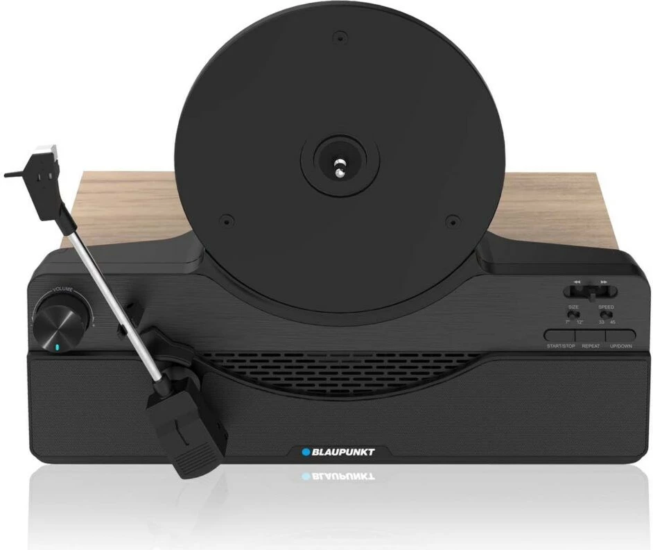 Gramafon Blaupunkt VT100BK, vertikal, me altoparlant të integruar, i zi
