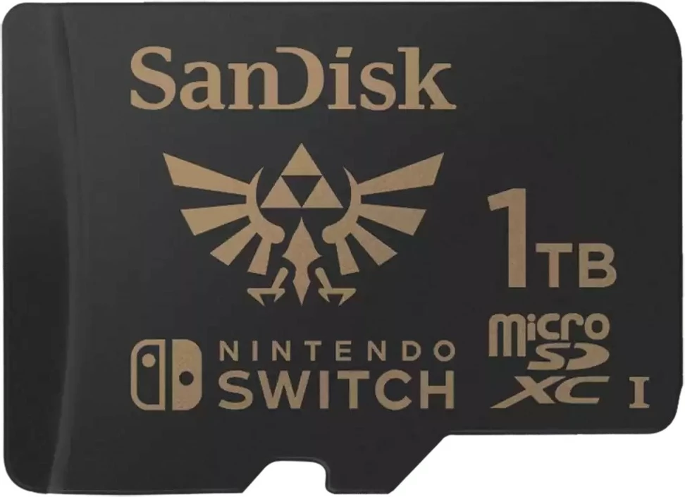 Kartelë memorie Sandisk microSDXC 1TB për Nintendo Switch, e zezë