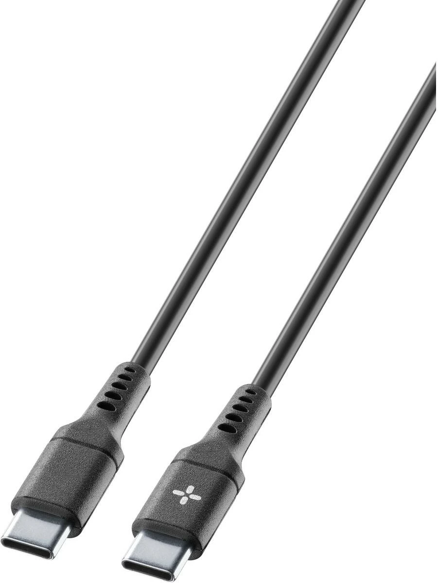 Kabllo USB-C në USB-C Cellularline Ploos 1m, e zezë