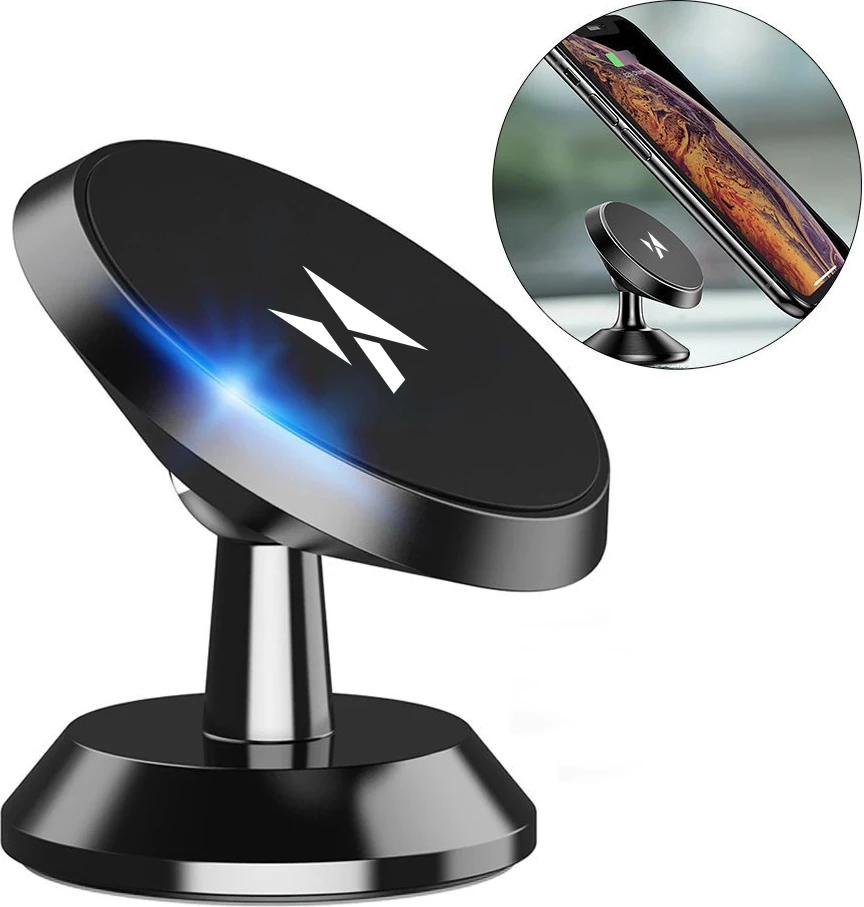 Mbajtës magnetik për telefon Wozinsky WMH-05, për makinë, i zi