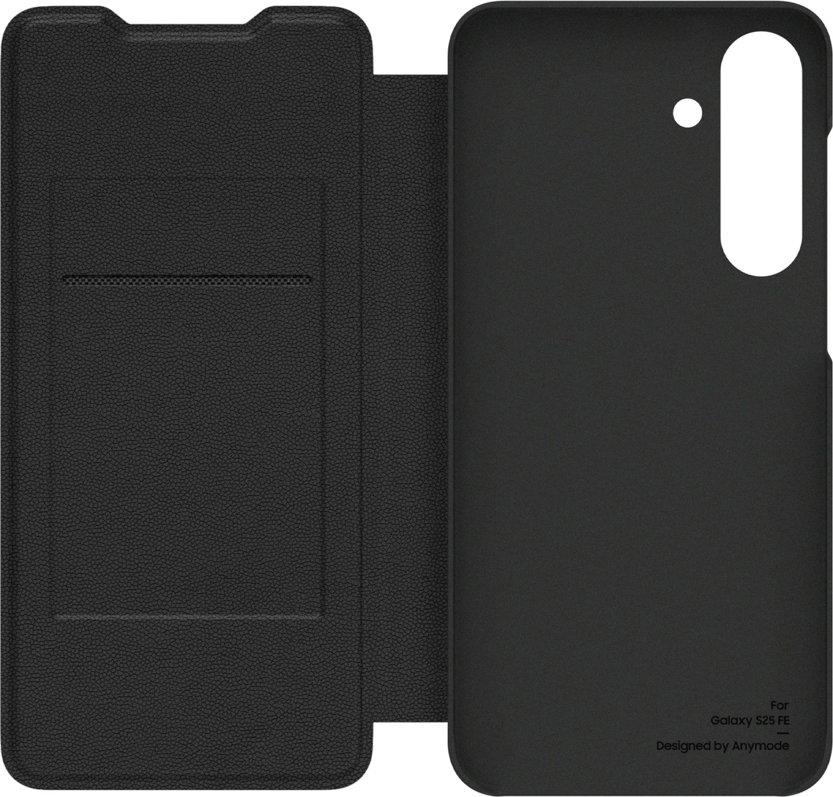 Mbështjellës Samsung by Anymode Wallet Flip Case për Galaxy S25 FE, i zi