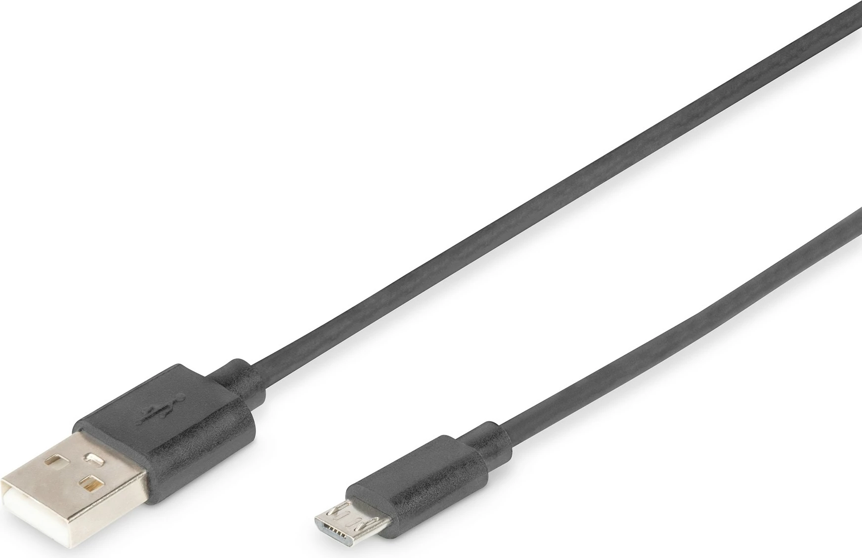 Kabllo USB 2.0 Digitus, 1m, USB A në Micro-USB B, e zezë