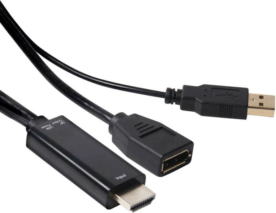 Adapter HDMI në DisplayPort Club3D, 0.18m, 4K, i zi