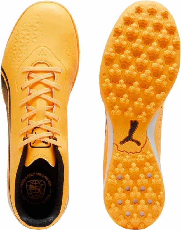 Atlete për futboll Puma King, për meshkuj, portokalli