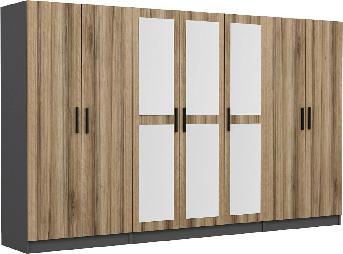 Dollap për dhomë gjumi, ngjyrë dore, Skye Decor, 315x210x52 cm