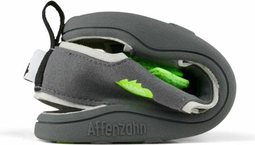 Sandale për fëmijë Affenzahn, të gjelbra dhe të hirtë