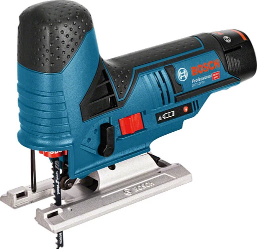 Sharrë elektrike Bosch GST 10.8 V-LI, pa kabllo, 2Ah, Li-Ion, zi/blu