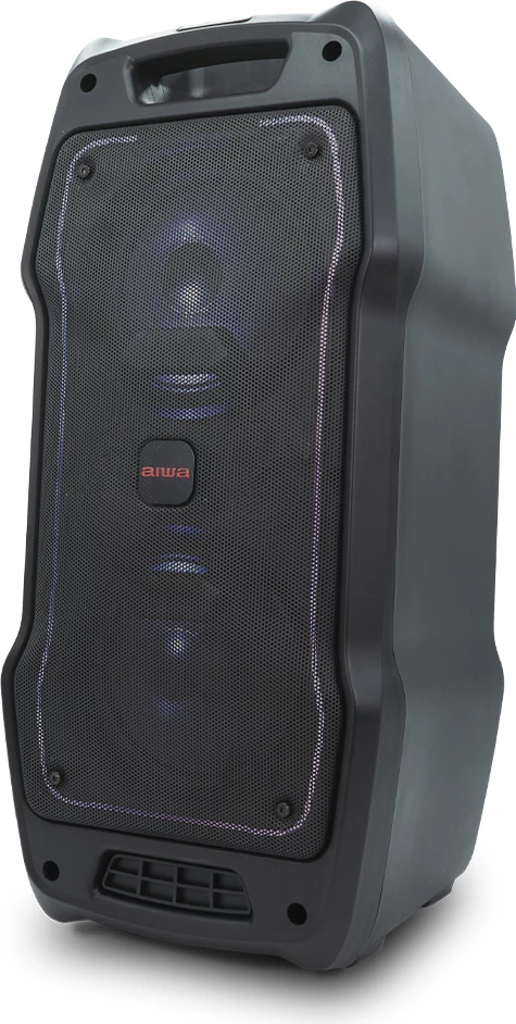 Altoparlant Bluetooth Aiwa KBTUS-400 50W RMS / 400W PMPO me RGB LED, set me 2 mikrofonë + telekomandë, i zi