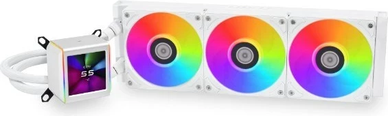 Kit ftohës Lian Li GA II LCD për procesor, 36 cm, i bardhë