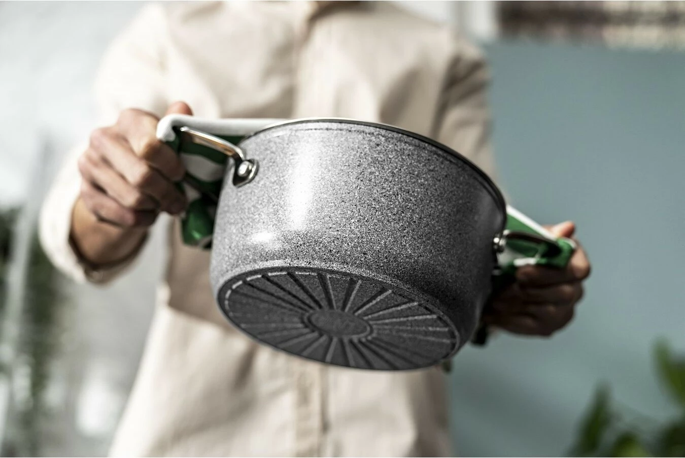 Tenxhere Ballarini Salina 20cm, 2.67L, alumini, kapak xhami, gri