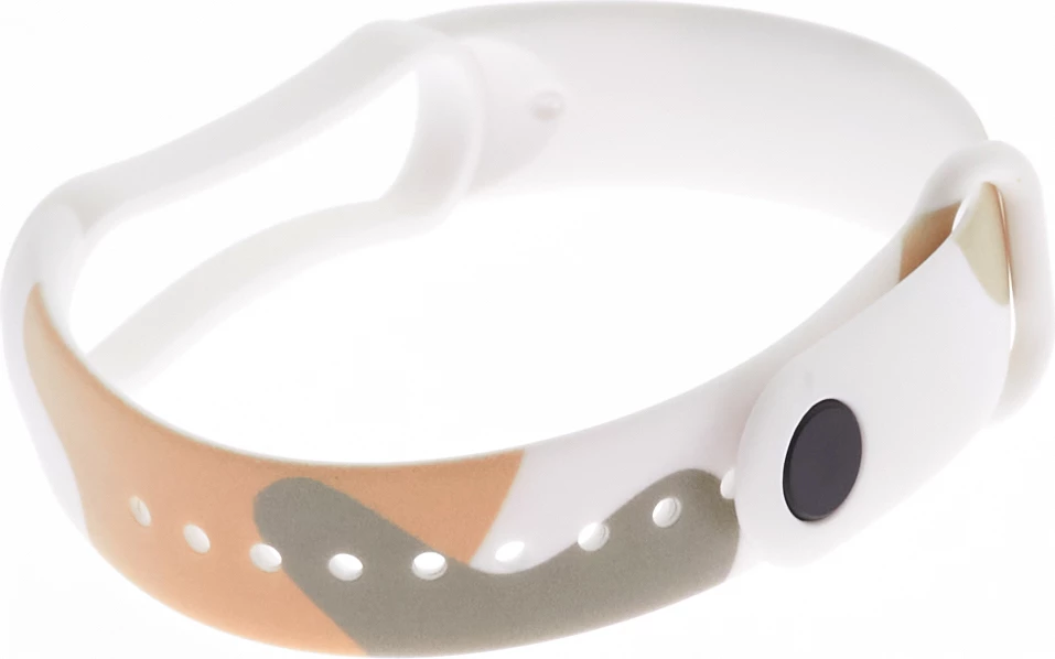 Rrip silikoni Hurtel Strap Moro për Xiaomi Mi Band 5/6, kamuflazh, bardhë-portokalli-gjelbër