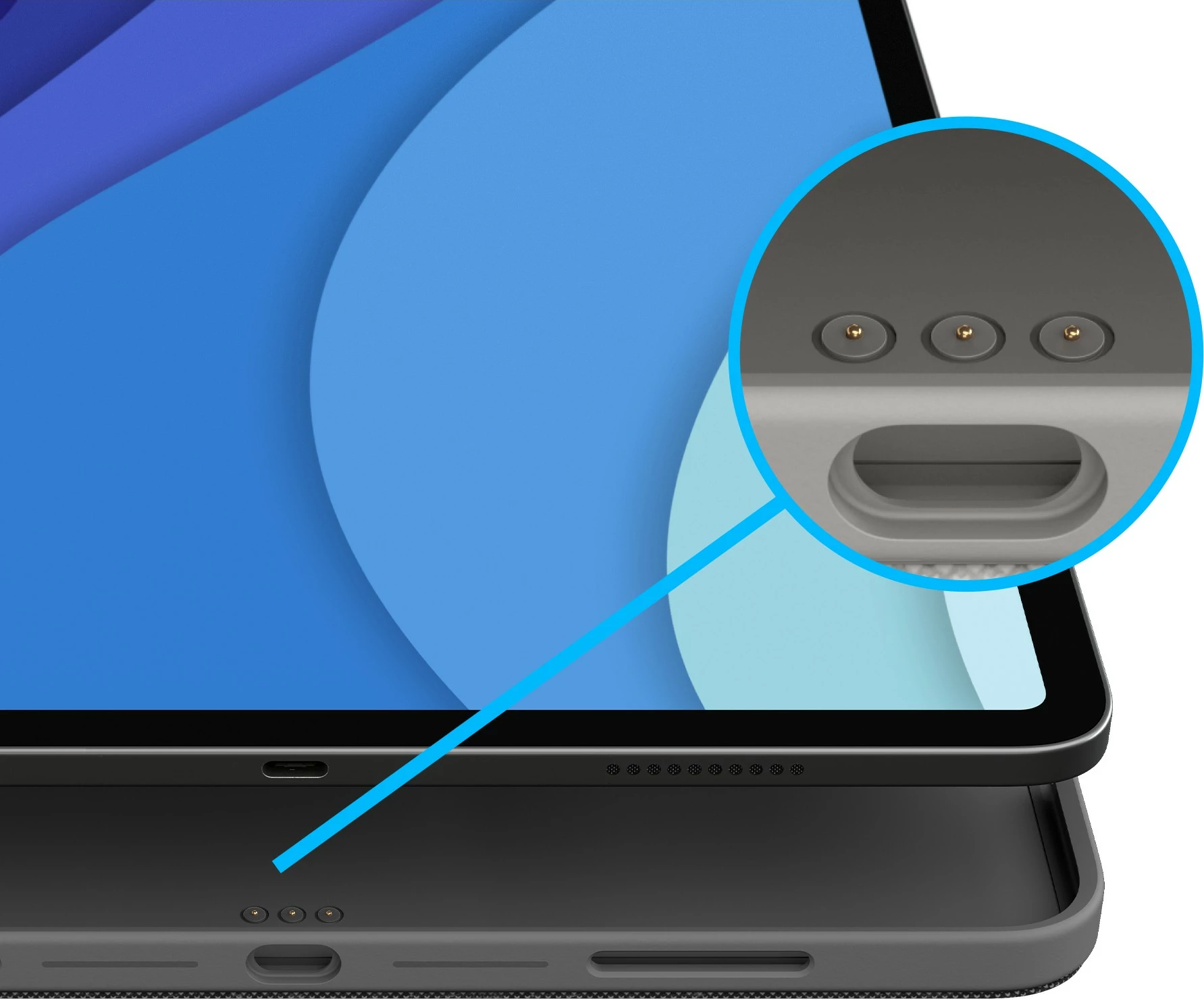 Mbështjellës me tastierë Logitech Combo Touch për iPad Pro 12.9, QWERTZ, Oxford Grey