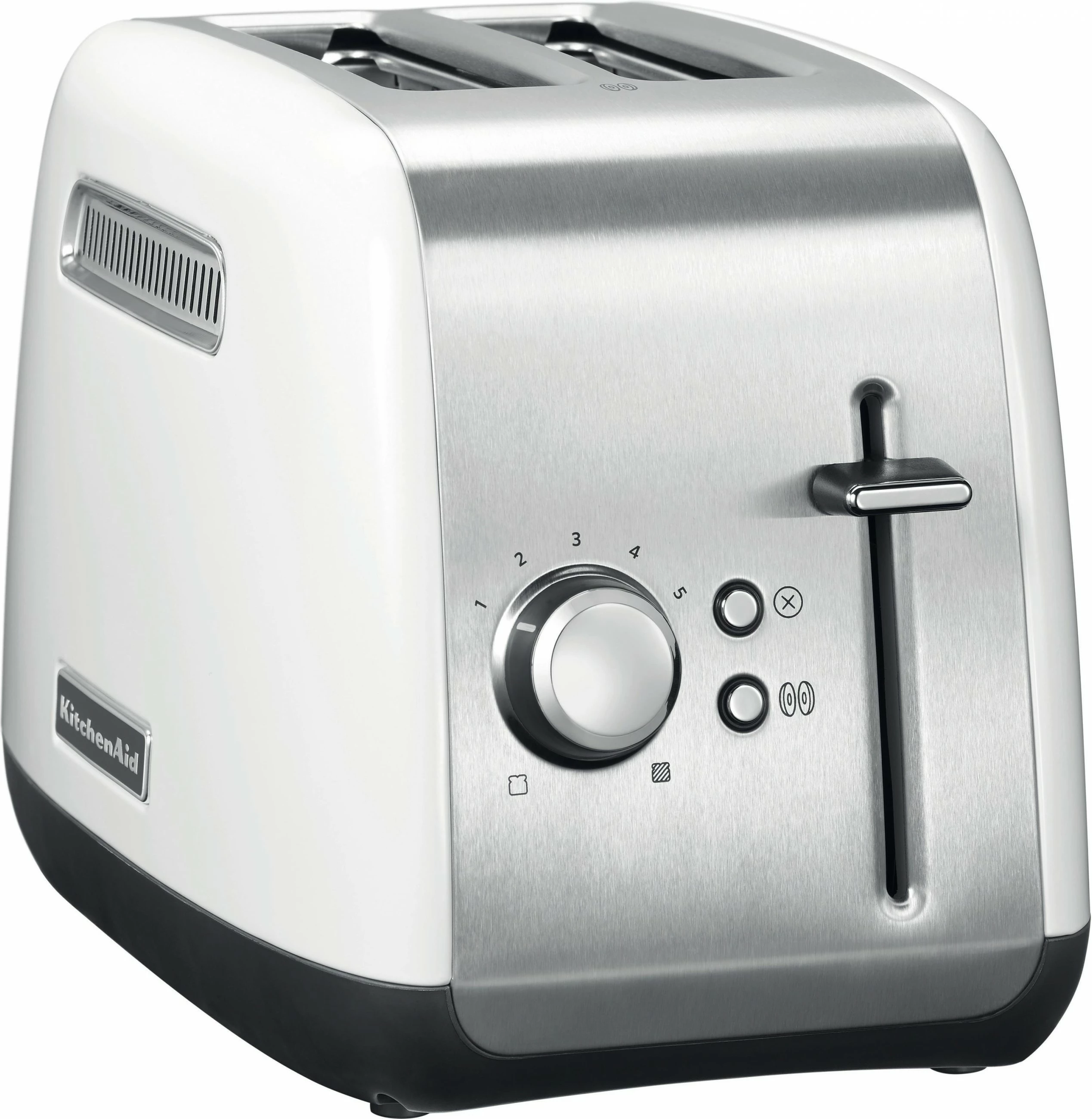 Tostër KitchenAid 5KMT2115EWH, 2 feta, 1100W, inox/bardhë