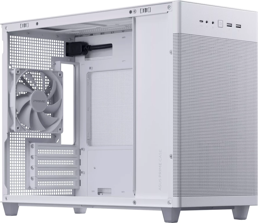 Kasë ASUS Prime AP201 MicroATX 33L, e bardhë