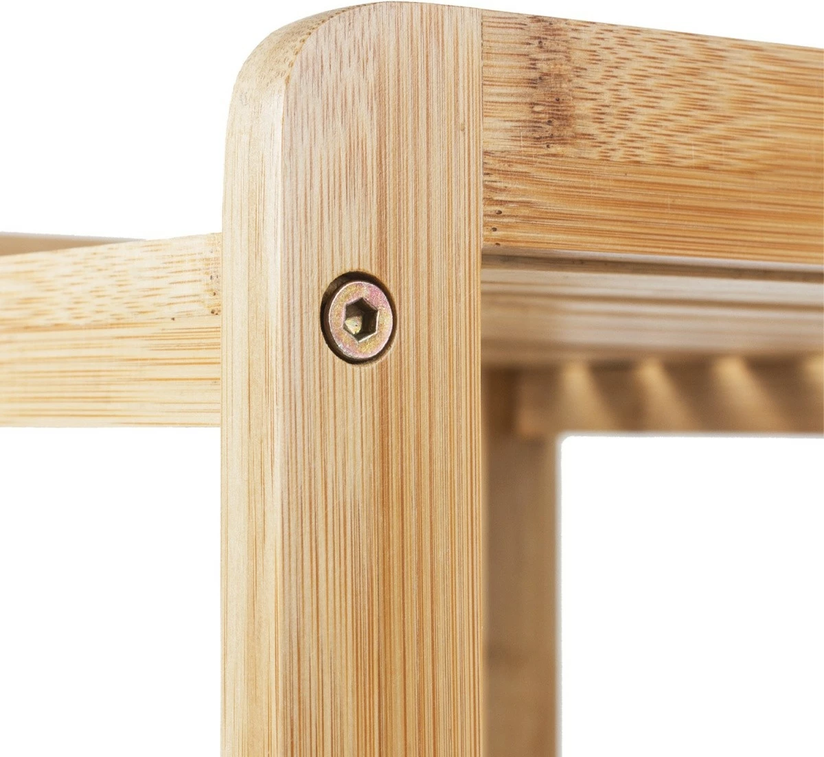 Raft bambuje GreenBlue GB321 me 3 rafte, Natyral