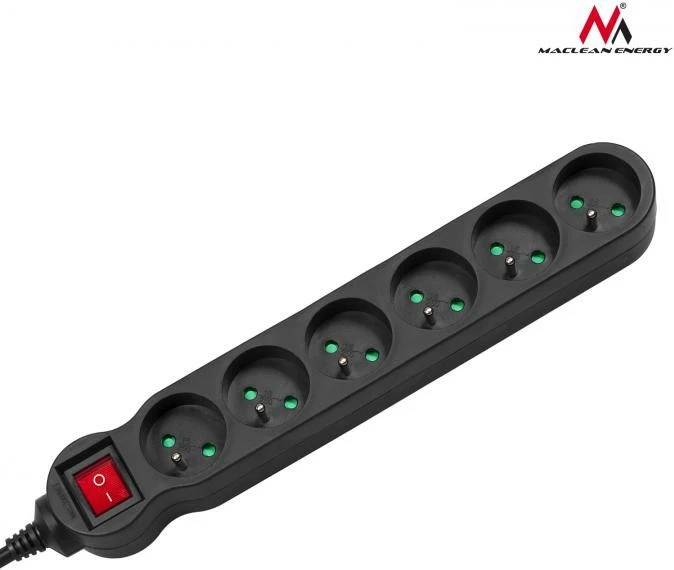 Zgjatues Maclean MCE188, 6 dalje, 2300W, 5m, zi