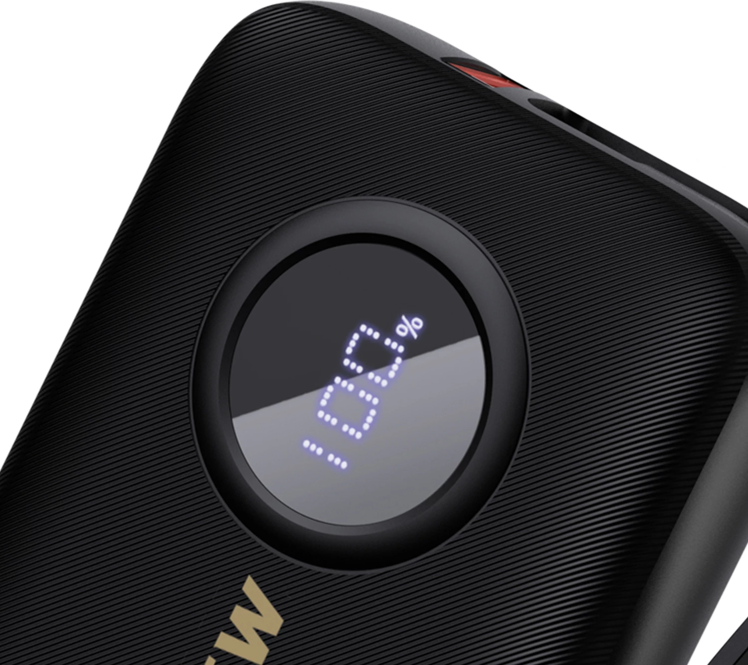 Powerbank Dudao K14, 10000mAh, me display, USB-C/Lightning, e zezë