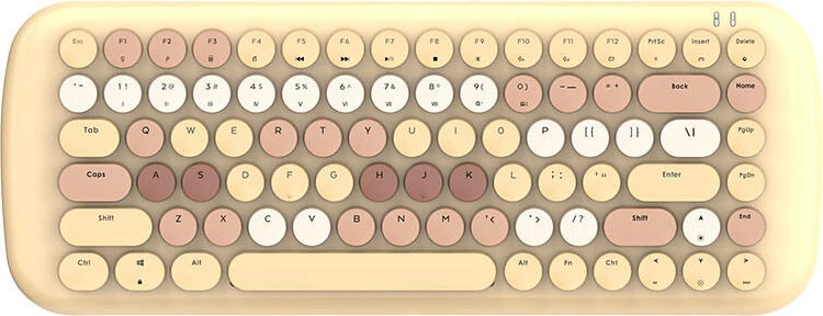 Tastierë mekanike wireless MOFII ROMI SK-645, 84 taste, Bluetooth/2.4G, kafe