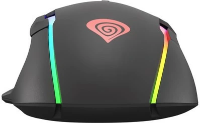 Maus gaming Genesis Xenon 220, me tela, 6400 DPI, RGB, i zi