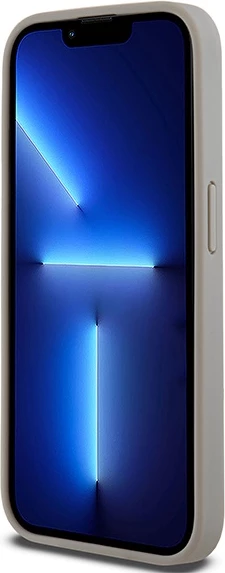 Mbështjellës DKNY Mono Stripe & Metal Logo për iPhone 15 Pro, Bezhe