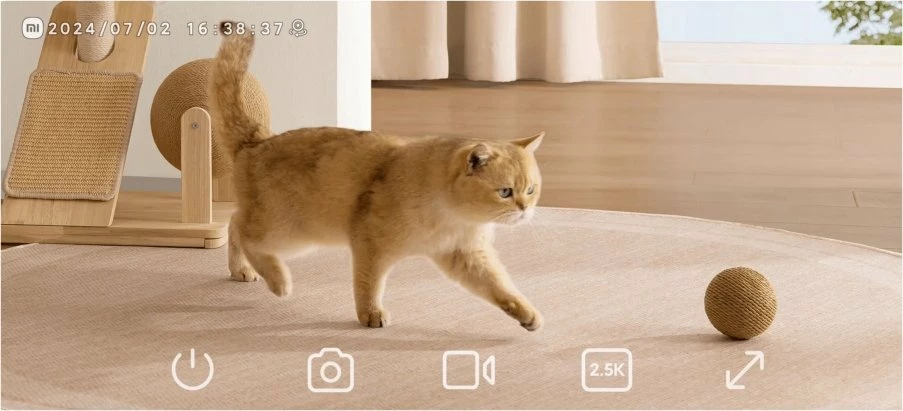 Kamerë sigurie IP Xiaomi C500 Dual 2K 2560x1440, dy lente 4MP, Wi‑Fi, PTZ, e bardhë