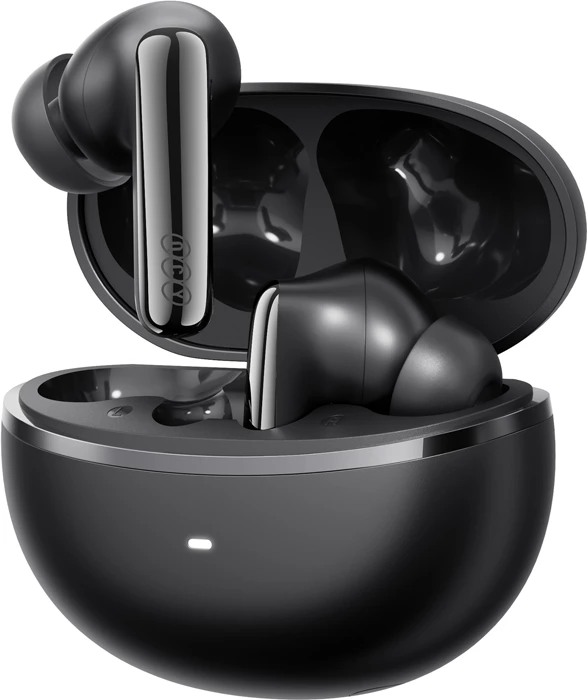 Kufje TWS QCY MeloBuds N70 HT18 ANC LDAC Bluetooth 6.0 deri 50h USB-C karikim pa tela IPX5 të zeza