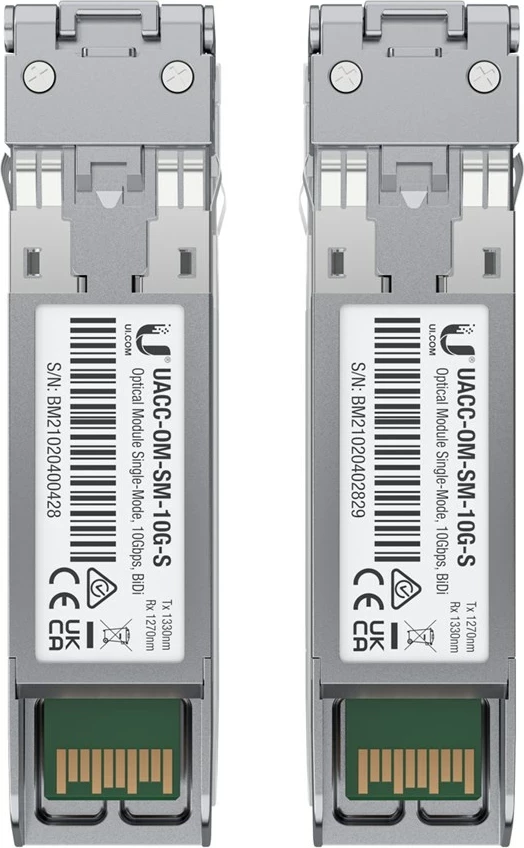 Modul transceiver Ubiquiti UACC-OM-SM-10G-S-2, 10000 Mbit/s, Çelik inox, 2 copë