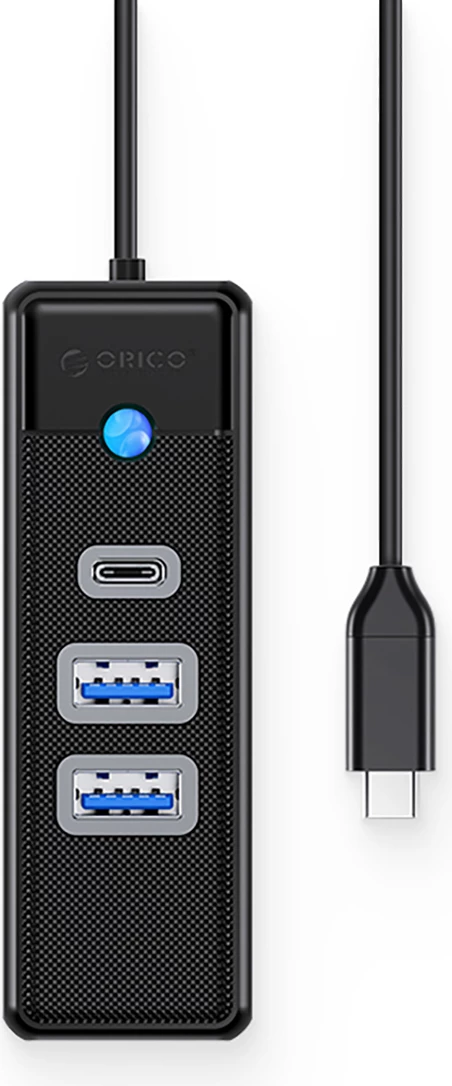 Kasë Orico PWC2U-C3, 2x USB-A 3.0 + 1x USB-C 3.0, e zezë
