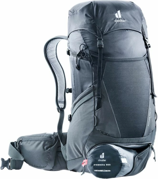 Çantë shpine Deuter, unisex, e zezë