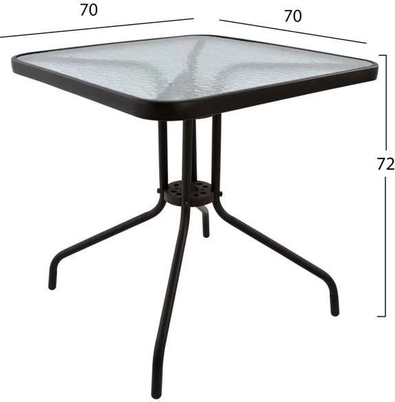 Set kopshti tavolinë & karrige FH5182.02, 3 pjesë, të kafta