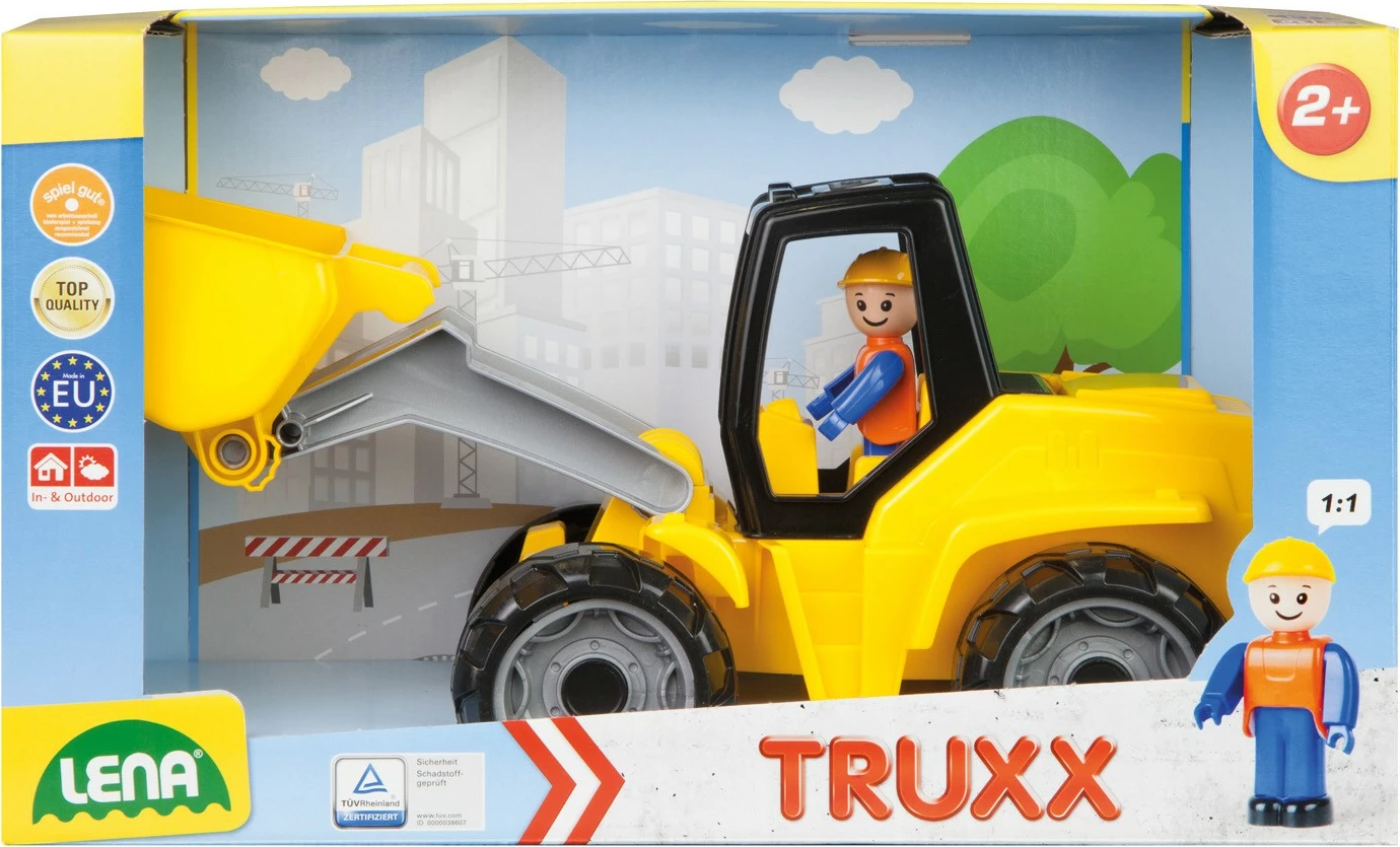 Ngarkues lodër Lena Truxx 37 cm, plastikë, verdhë me figurë