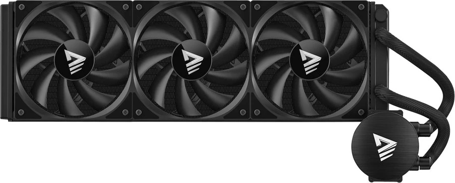 Ftohës me ujë për procesor Savio NOX 360 MM, 3 ventilatorë 12 cm, për Intel Core i7, Alumini, i zi