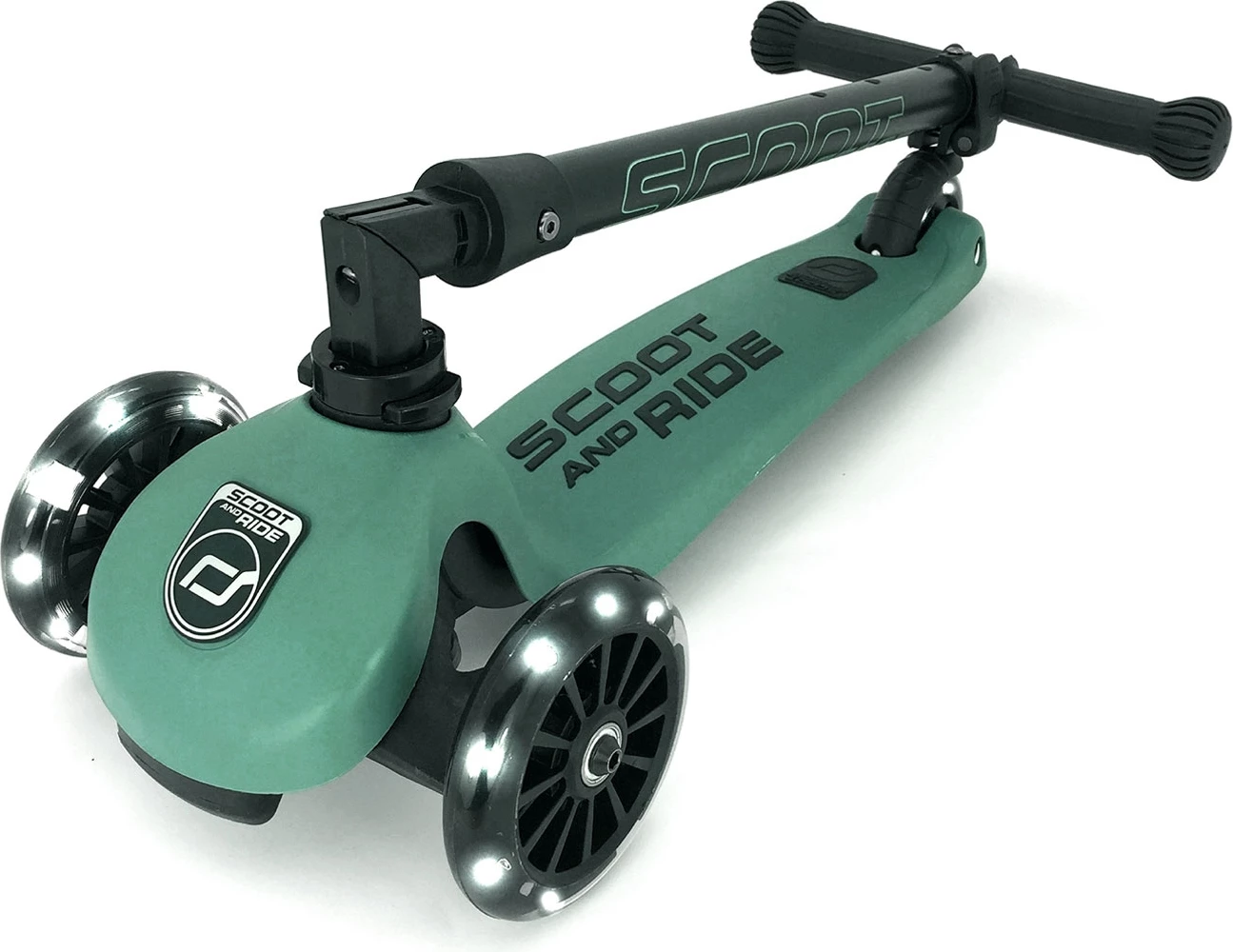 Trotinet Scoot and Ride Highwaykick 3 LED - Forest