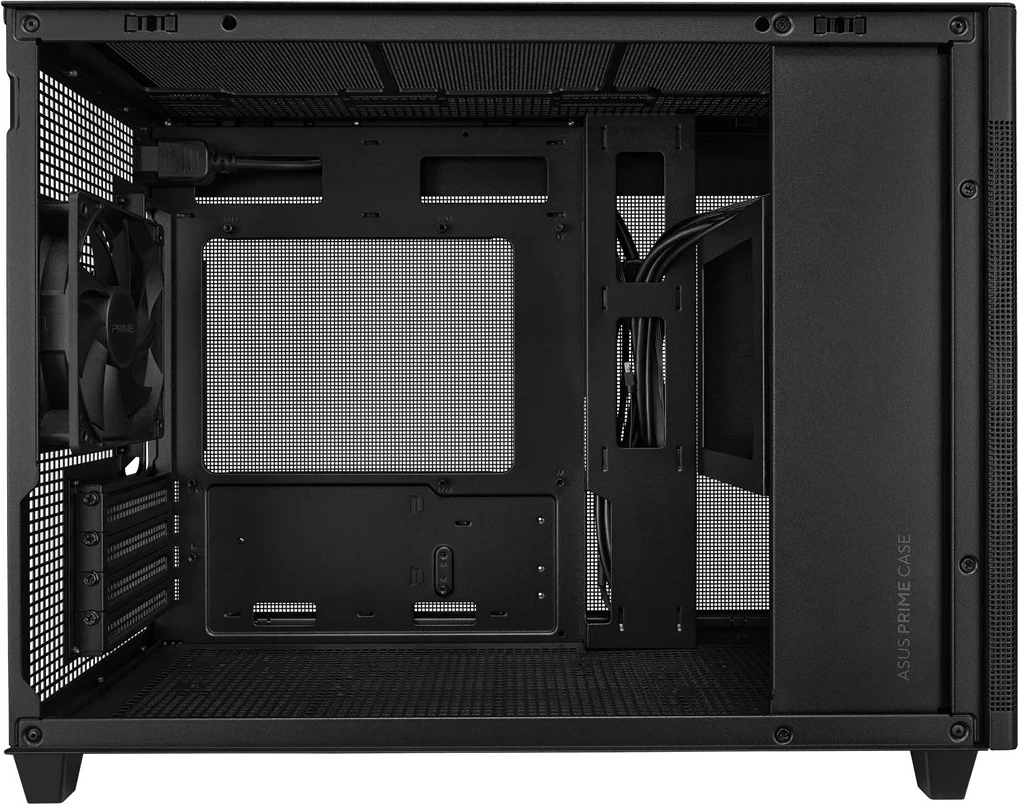 Kasë ASUS AP201 PRIME TG Mini Tower e Zezë