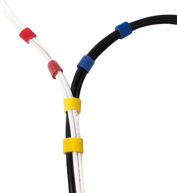 Rrip velcro për organizimin e kabllove LogiLink, i zi