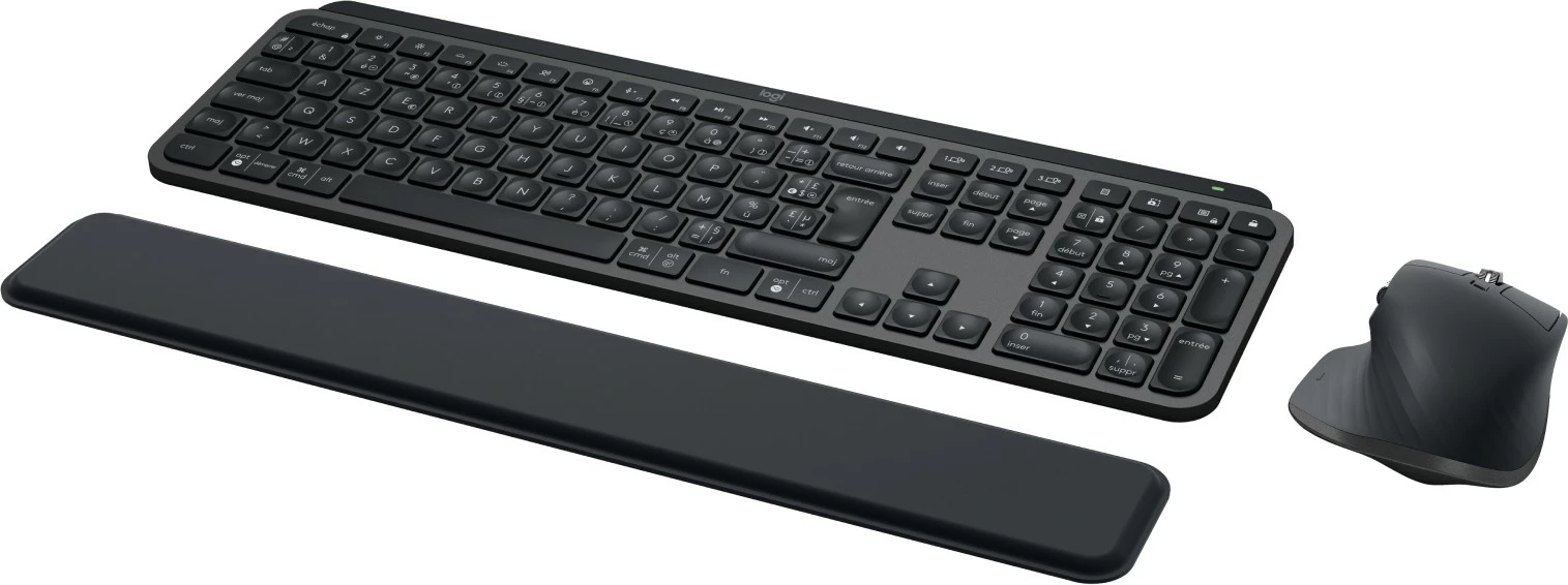 Set maus dhe tastierë Logitech 920-010927, wireless, AZERTY, LED, Graphite