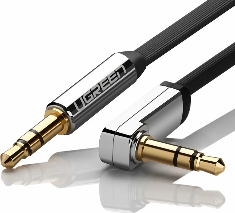Kabllo audio AUX Ugreen 10599, 3.5 mm mini jack, 2m, Argjendtë