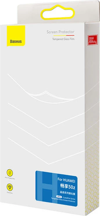 Mbështjellës xhami i temperuar Baseus për HUAWEI Changxiang 50z, transparent