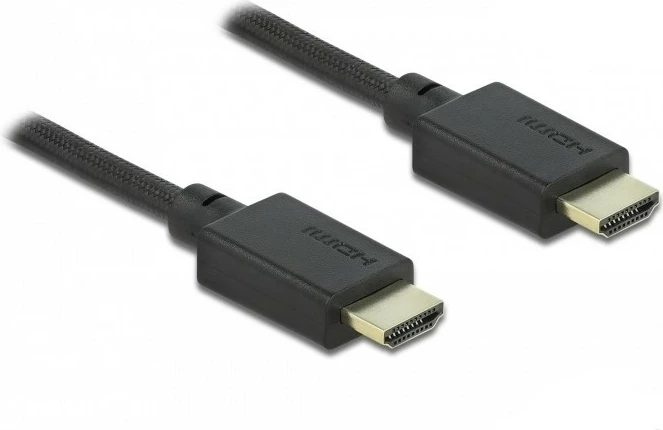 HDMI kabllo DeLOCK High Speed 2m, 48 Gbps, 8K, e zezë