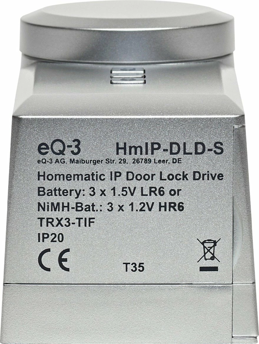 Smart lock eQ-3 Homematic IP HmIP-DLD-S, pa çelës, kontrollë nga distanca, ngjyrë argjendi