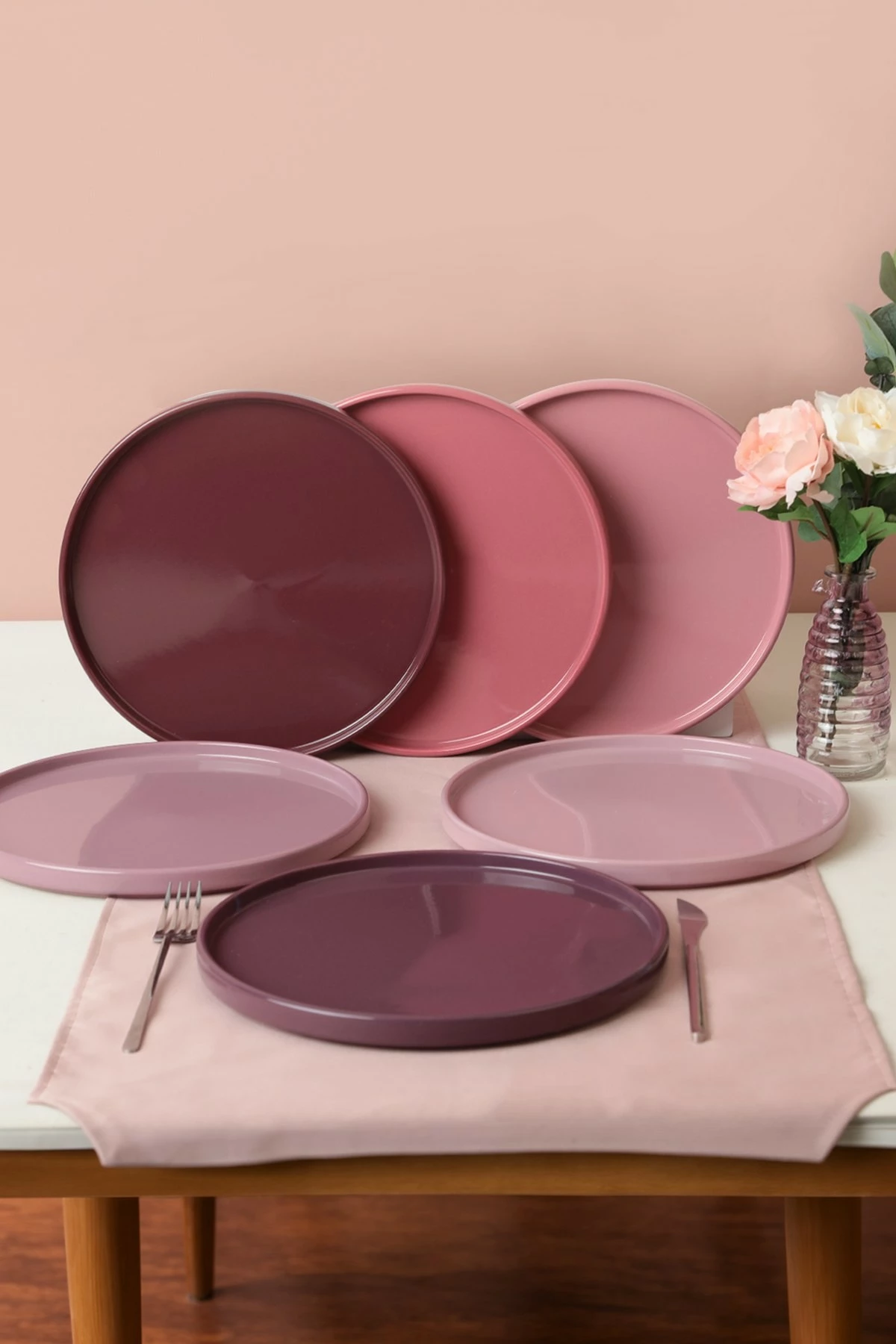 Set pjatash shërbimi, shumëngjyrëshe, 27cm (6 copë), Hermia Concept, ST038206F18XA000000MATSS00